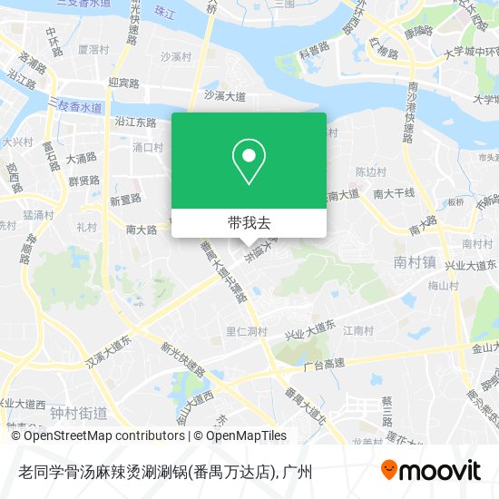 老同学骨汤麻辣烫涮涮锅(番禺万达店)地图