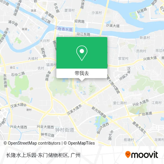 长隆水上乐园-东门储物柜区地图