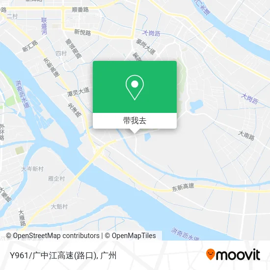 Y961/广中江高速(路口)地图