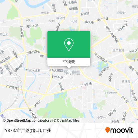 Y873/市广路(路口)地图