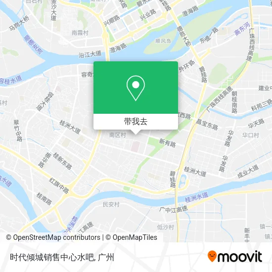 时代倾城销售中心水吧地图