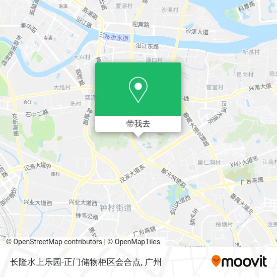 长隆水上乐园-正门储物柜区会合点地图