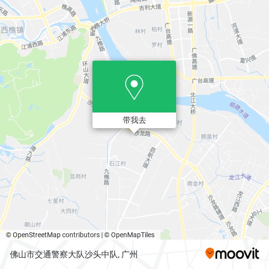 佛山市交通警察大队沙头中队地图