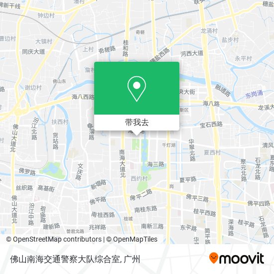 佛山南海交通警察大队综合室地图