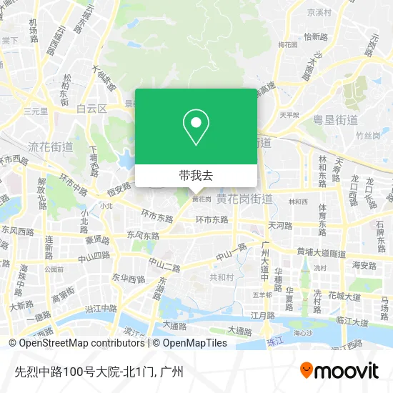 先烈中路100号大院-北1门地图