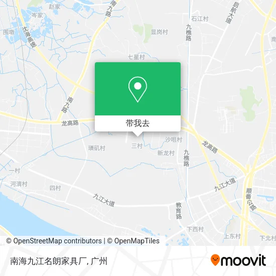 南海九江名朗家具厂地图