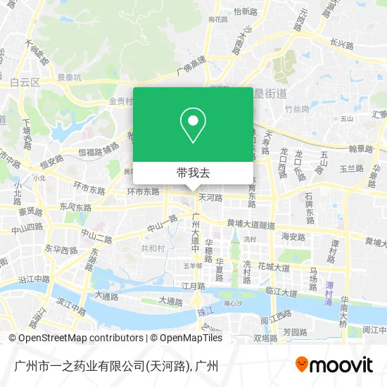 广州市一之药业有限公司(天河路)地图