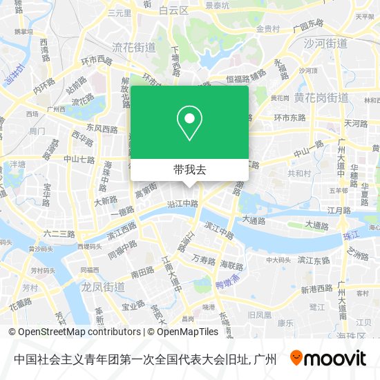 中国社会主义青年团第一次全国代表大会旧址地图