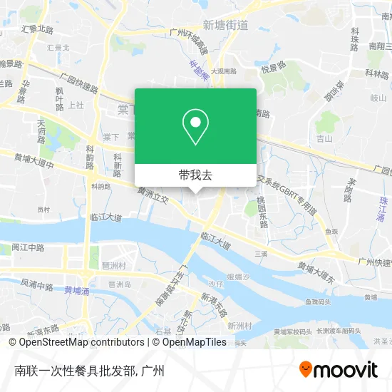 南联一次性餐具批发部地图