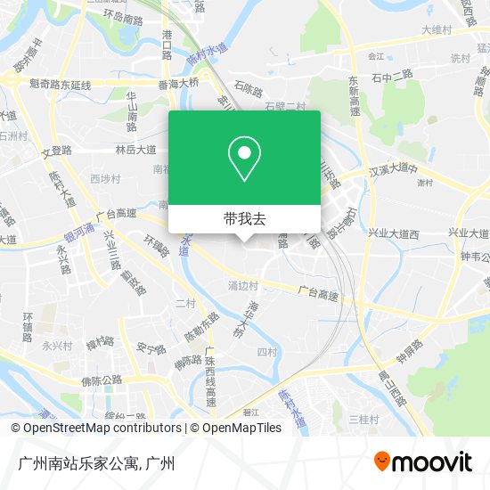 广州南站乐家公寓地图