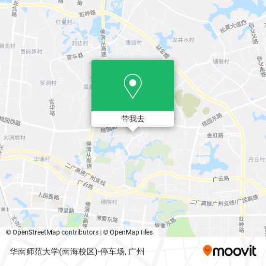 华南师范大学(南海校区)-停车场地图