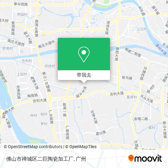 佛山市禅城区二巨陶瓷加工厂地图