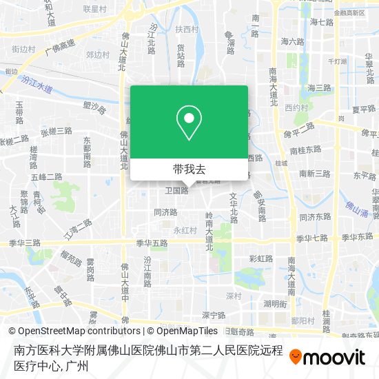南方医科大学附属佛山医院佛山市第二人民医院远程医疗中心地图