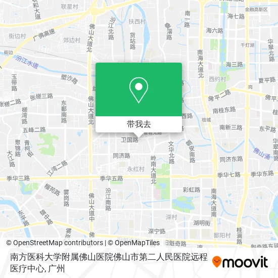 南方医科大学附属佛山医院佛山市第二人民医院远程医疗中心地图