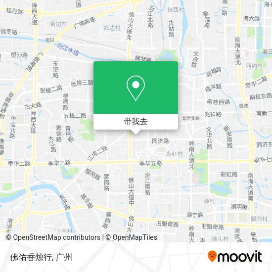 佛佑香烛行地图