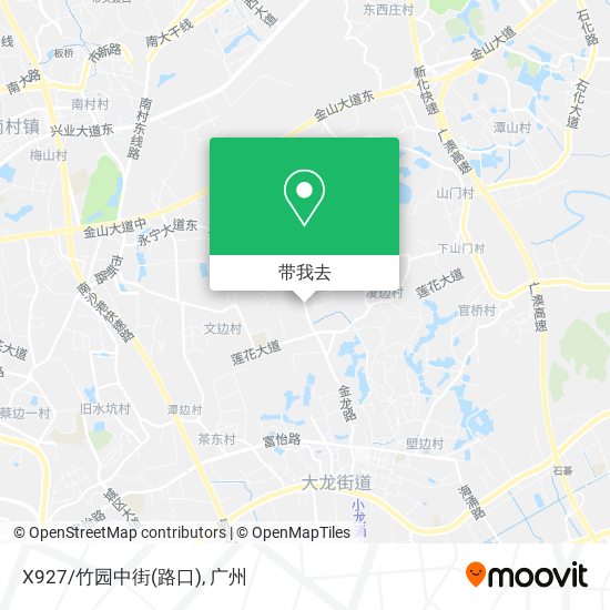 X927/竹园中街(路口)地图