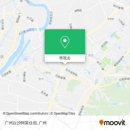 广州白沙阿英住宿地图