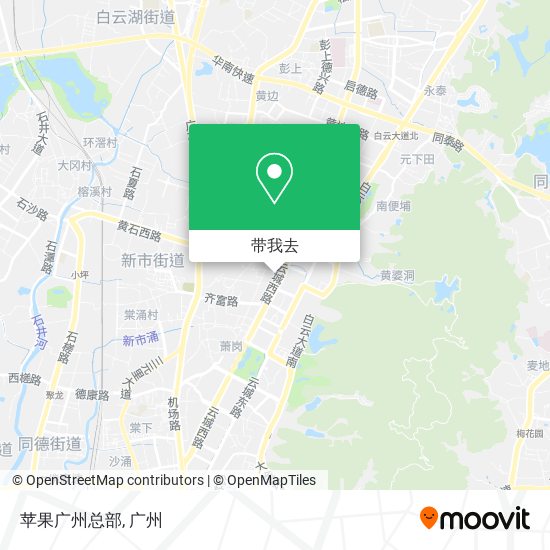 苹果广州总部地图