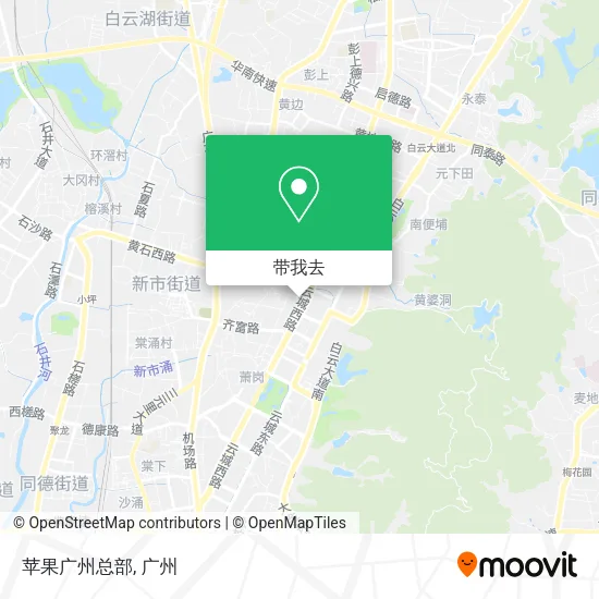 苹果广州总部地图