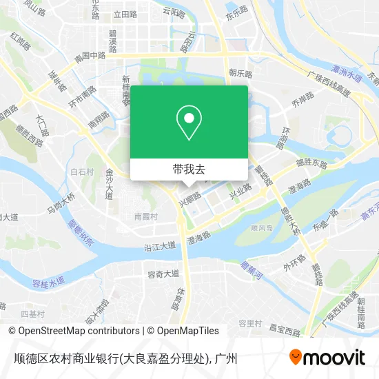 顺德区农村商业银行(大良嘉盈分理处)地图