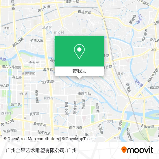 广州金果艺术雕塑有限公司地图