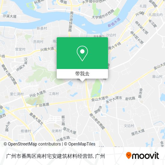 广州市番禺区南村宅安建筑材料经营部地图