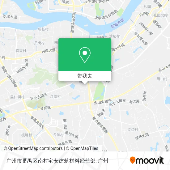 广州市番禺区南村宅安建筑材料经营部地图