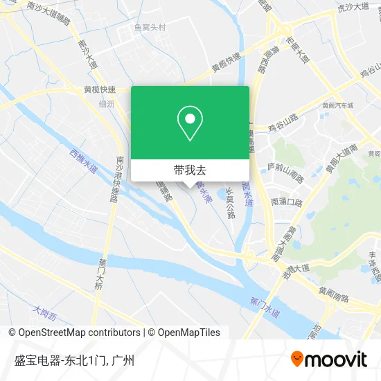 盛宝电器-东北1门地图