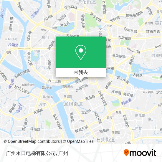 广州永日电梯有限公司地图