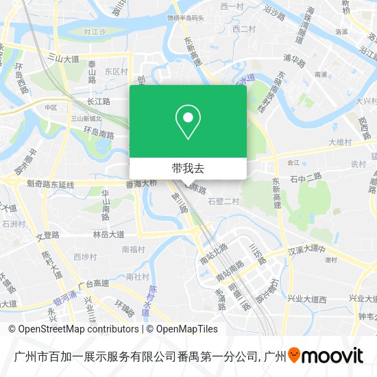 广州市百加一展示服务有限公司番禺第一分公司地图
