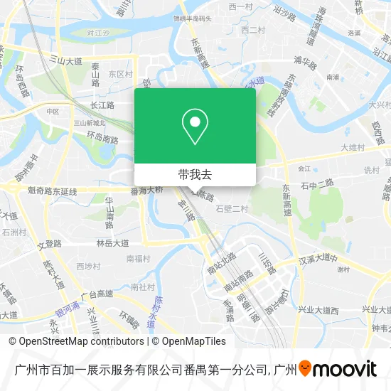广州市百加一展示服务有限公司番禺第一分公司地图