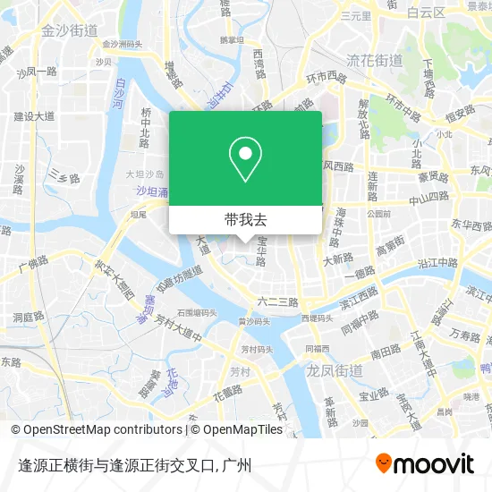 逢源正横街与逢源正街交叉口地图