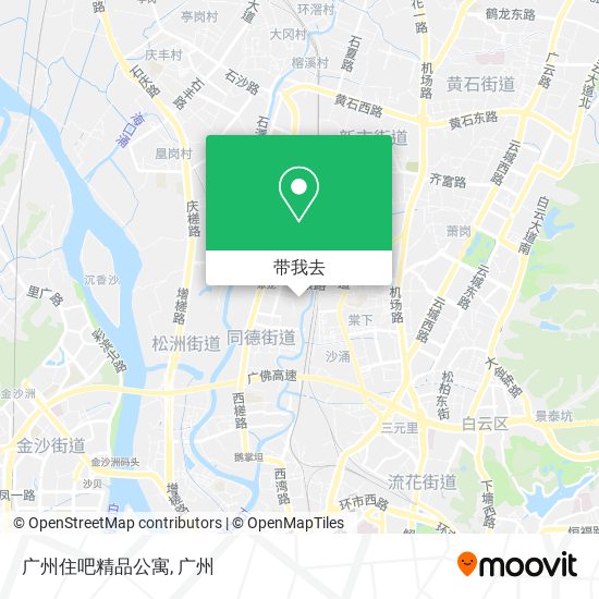 广州住吧精品公寓地图