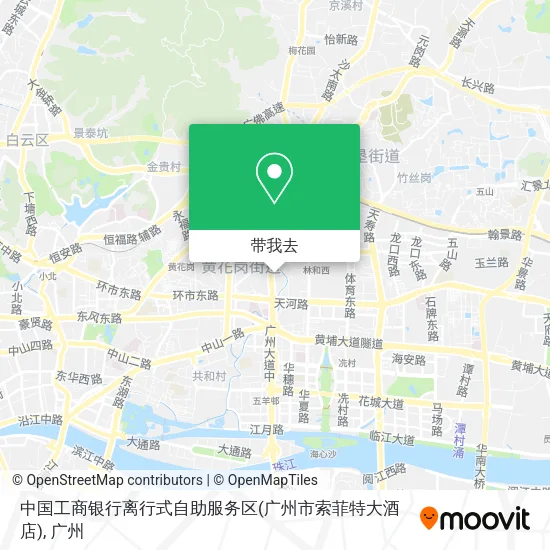 中国工商银行离行式自助服务区(广州市索菲特大酒店)地图