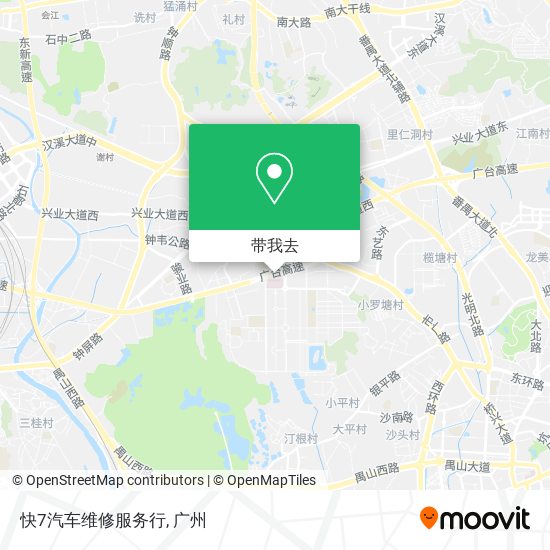 快7汽车维修服务行地图