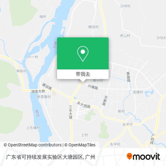 广东省可持续发展实验区大塘园区地图