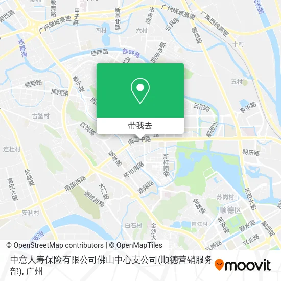 中意人寿保险有限公司佛山中心支公司(顺德营销服务部)地图