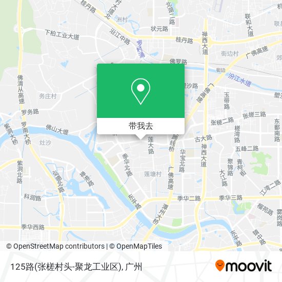 125路(张槎村头-聚龙工业区)地图
