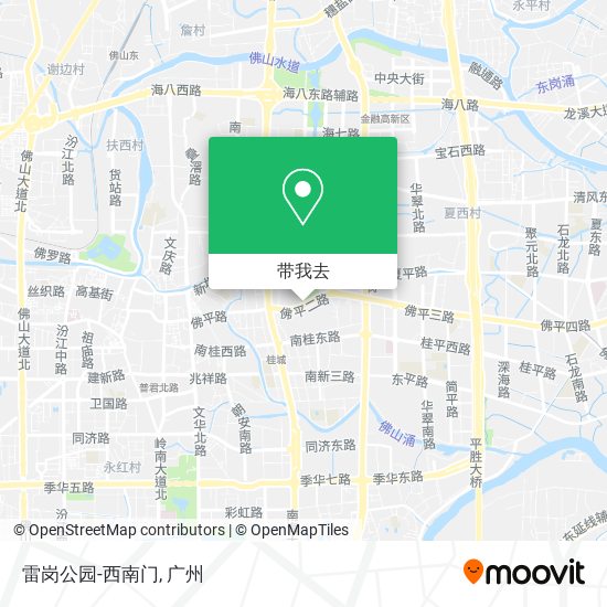 雷岗公园-西南门地图