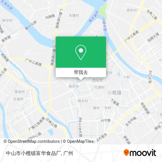 中山市小榄镇富华食品厂地图