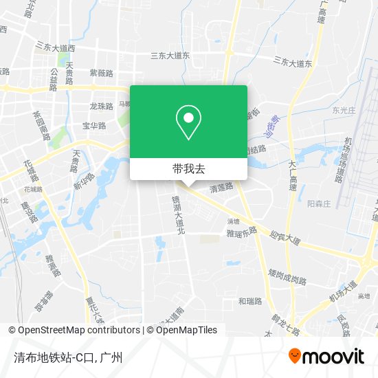 清布地铁站-C口地图