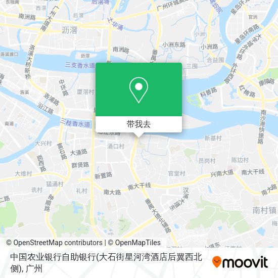 中国农业银行自助银行(大石街星河湾酒店后翼西北侧)地图