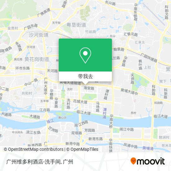 广州维多利酒店-洗手间地图