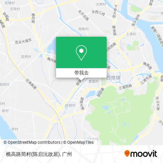 樵高路简村(陈启沅故居)地图