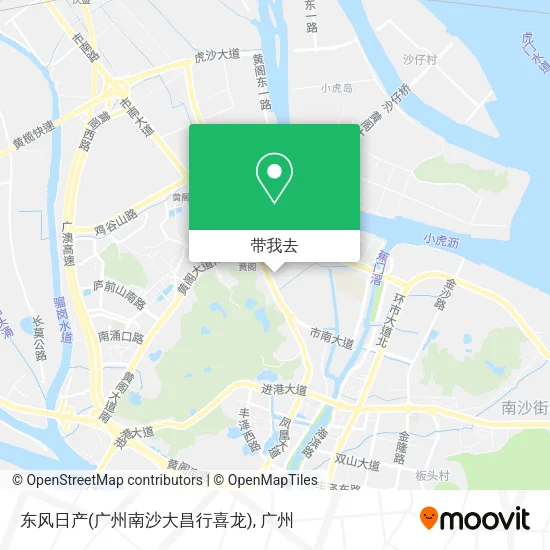 东风日产(广州南沙大昌行喜龙)地图