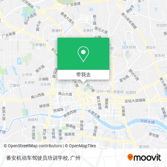 番安机动车驾驶员培训学校地图