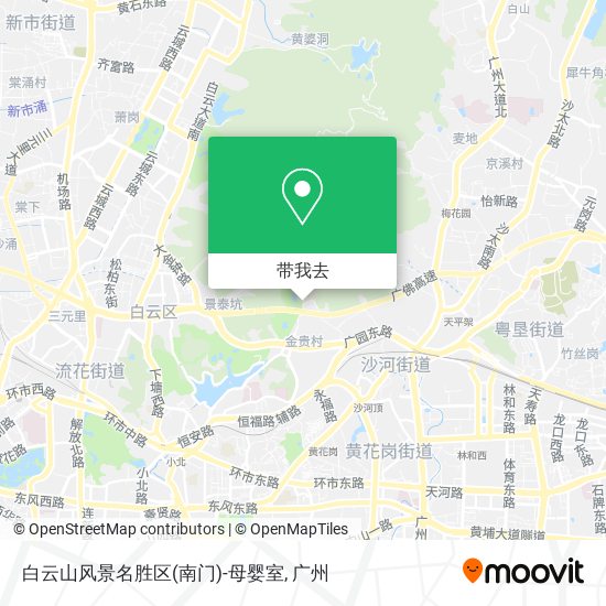 白云山风景名胜区(南门)-母婴室地图