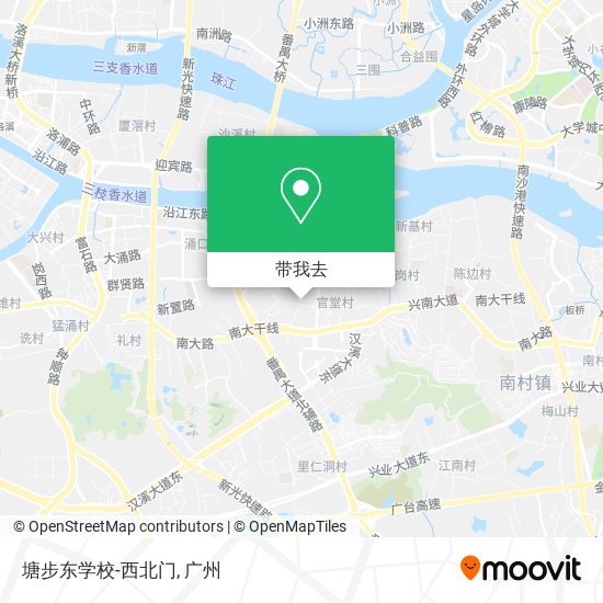 塘步东学校-西北门地图