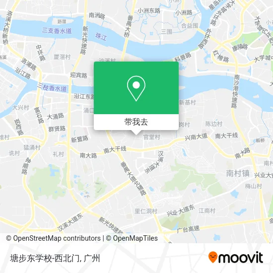 塘步东学校-西北门地图