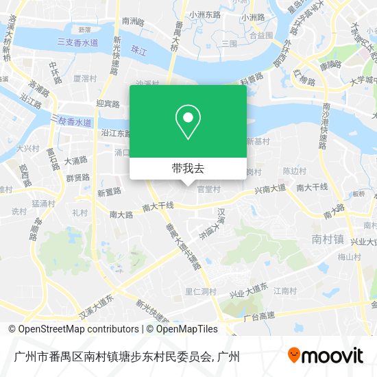 广州市番禺区南村镇塘步东村民委员会地图